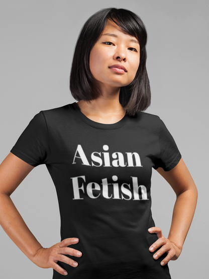 "Asian Fetish" Unisex Crewneck T-shirt  Black